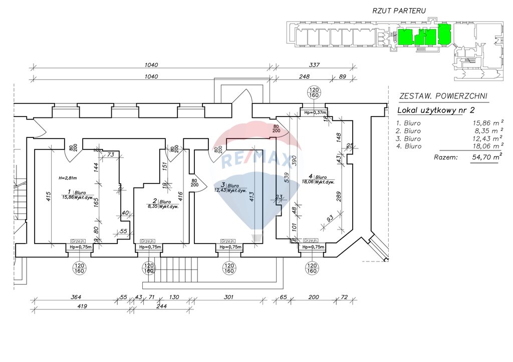 Nowoczesny lokal biurowy 54,7 m² w Przemysłówka Office Koszalin, Zwycięstwa  55m2 Foto 1