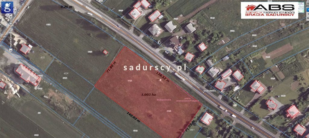 Działka inwestycyjna pod dzierżawę Jerzmanowice, al. Jana III Sobieskiego 10 256m2 Foto 1 Działka inwestycyjna pod dzierżawę Jerzmanowice, al. Jana III Sobieskiego 10 256m2 Foto 1