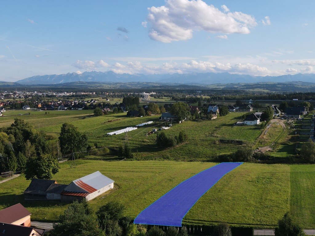Działka 1367 m² z widokiem na Tatry - polecam Nowy Targ, Partyzantów  1 367m2 Foto 1