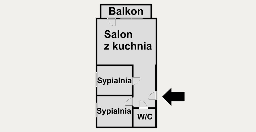 Mieszkanie trzypokojowe na wynajem Kraków, Krowodrza, Józefa Wybickiego  49m2 Foto 2