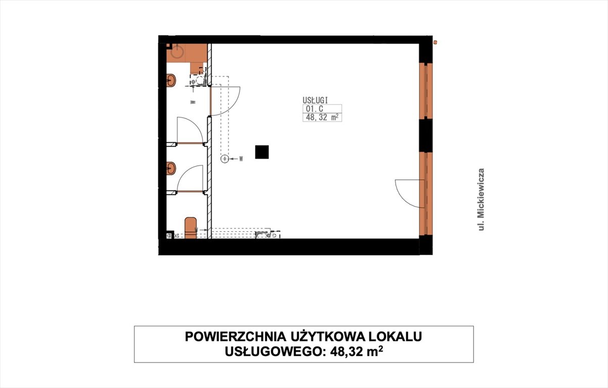 Lokal użytkowy na sprzedaż Słupsk  48m2 Foto 9