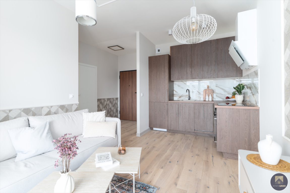 Nowoczesne 2-pokojowe mieszkanie z loggią i panoramicznym widokiem Warszawa, Mokotów, Wołoska  33m2 Foto 1