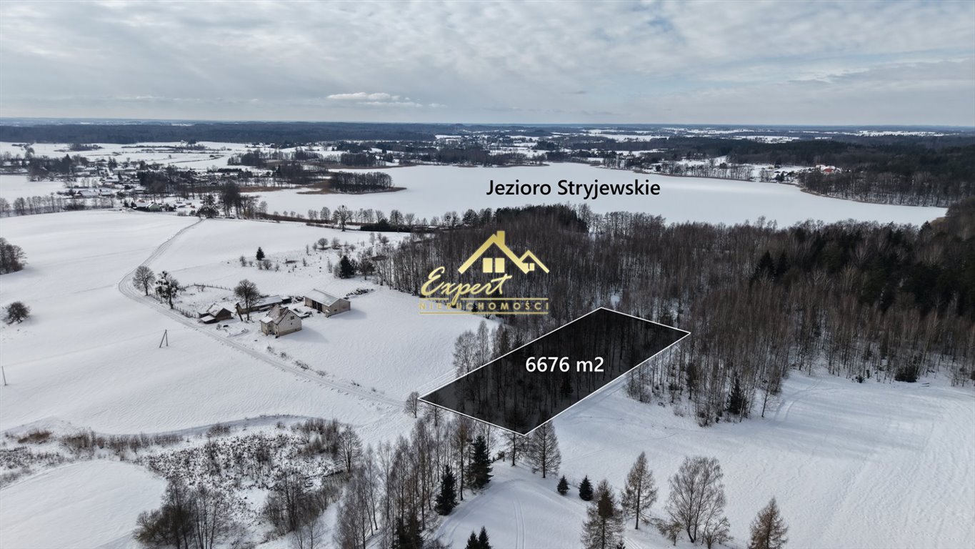 Działka 6676 m² pod dom i inwestycję blisko jeziora Stryjewo  6 676m2 Foto 1