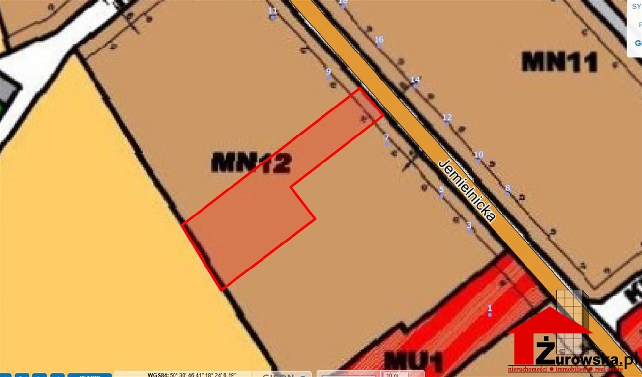 Działka budowlana 1926 m² w Centawie – spokój i szybki dojazd Centawa  1 926m2 Foto 1