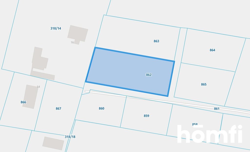 Działka budowlana 1227 m² pod dom w spokojnej okolicy Ryczówek, Laski  1 227m2 Foto 1