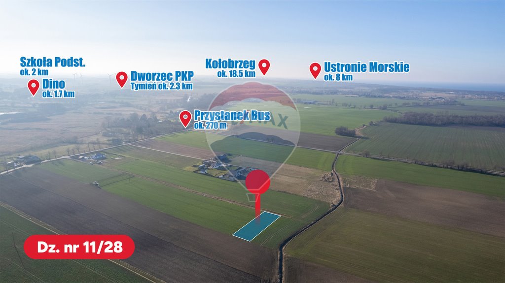 Sprzedam działkę 1065 m² pod dom blisko morza w Śmiechowie Śmiechów  1 065m2 Foto 1