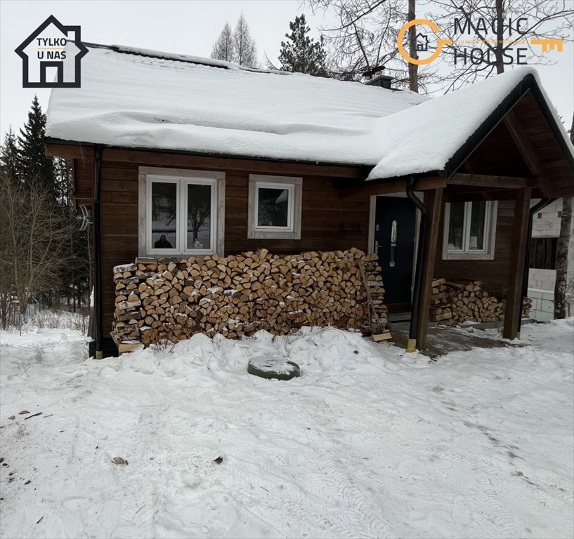 Urokliwy drewniany dom nad jeziorem, 4 pokoje, taras Gołubie  115m2 Foto 1