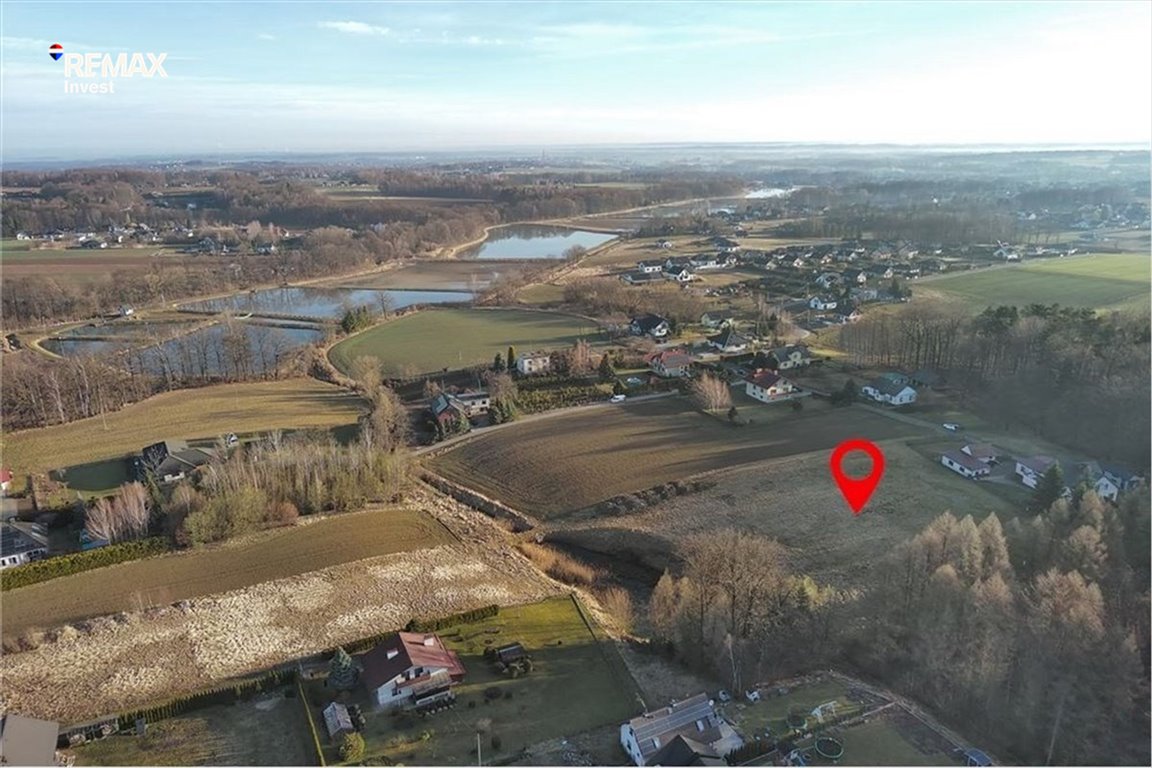 Sprzedam działkę 865 m² w Pisarzowicach z projektem domu Pisarzowice, Wrzosowa  865m2 Foto 1