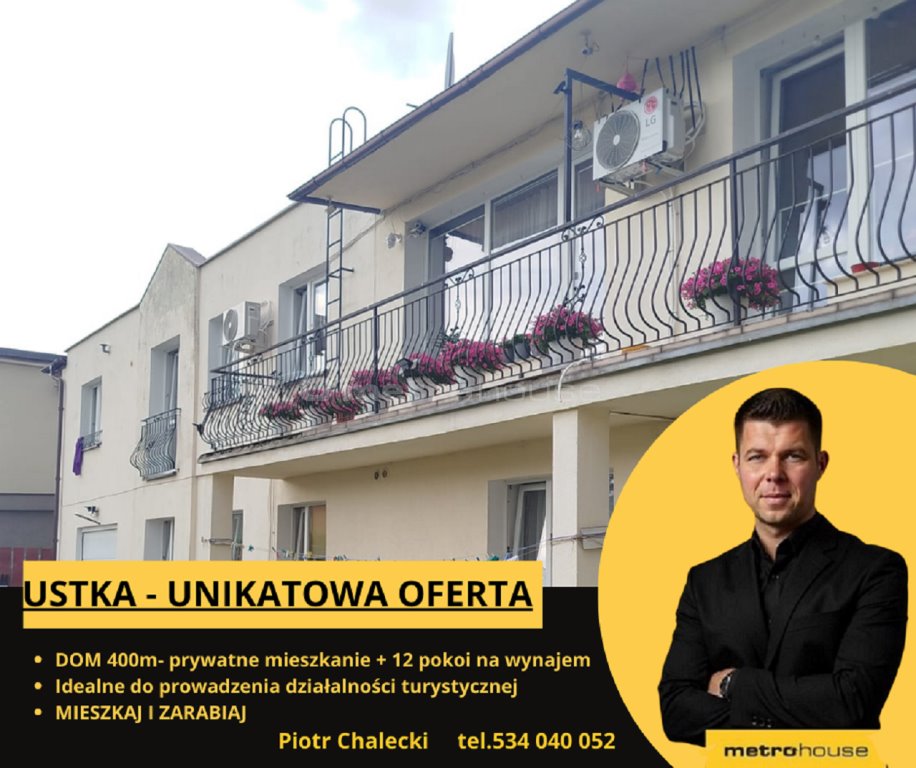 Dom z 12 pokojami i niezależnym mieszkaniem, gotowy na działalność Ustka, Pułaskiego  400m2 Foto 1