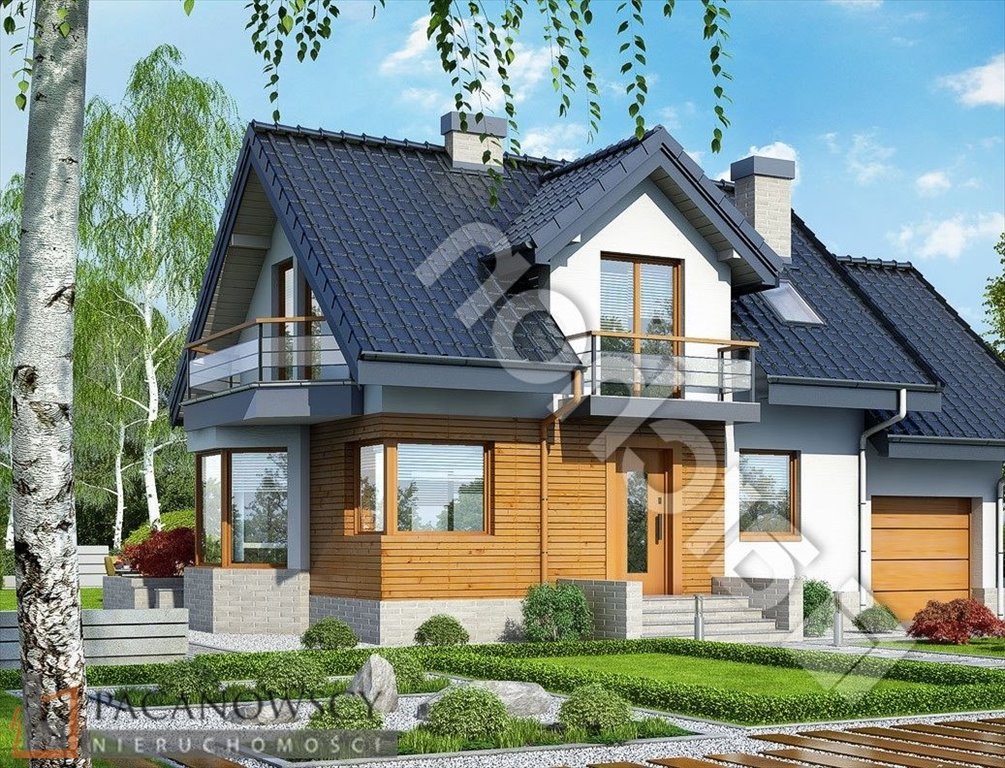 Nowoczesny dom bliźniak z garażem, 3 balkony, fotowoltaika Przybysławice  152m2 Foto 1