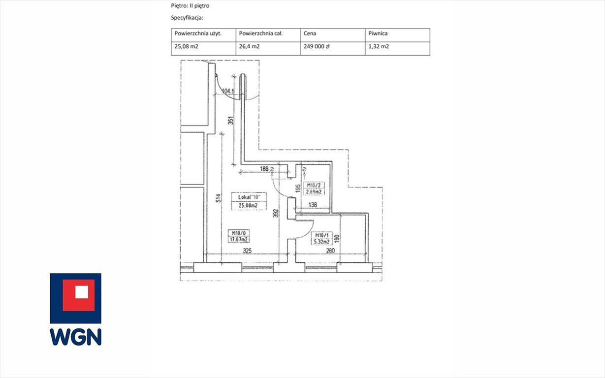 Kawalerka w centrum Bydgoszczy, 26,4 m2, inwestycja Bydgoszcz, Podgórna  26m2 Foto 1