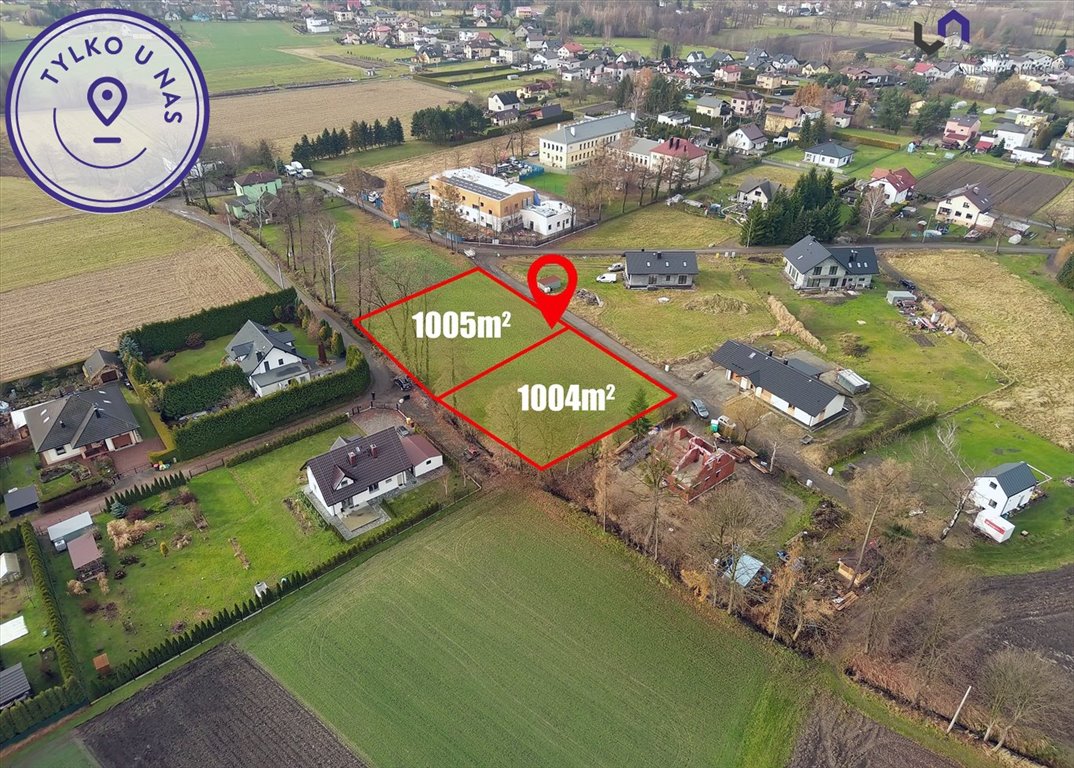 Sprzedam działki budowlane 1004 m² w Chybiu, media, spokojna okolica Chybie  1 004m2 Foto 1