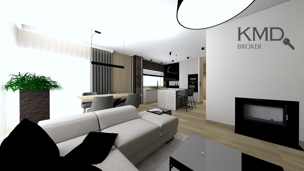 Na sprzedaż nowoczesny dom 146 m² z garażem i kominkiem w Dysie Dys  146m2 Foto 1