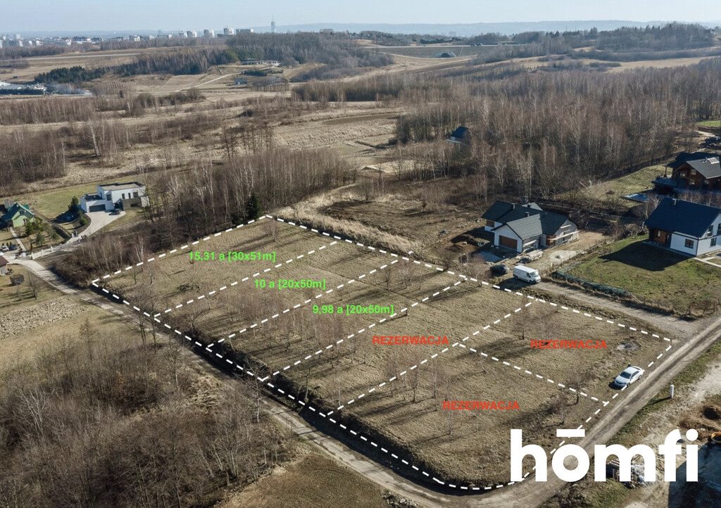 Działka z WZ, widokowa, uzbrojona, 998 m2 w Rzeszowie Rzeszów, Przybyszówka, Zielone Wzgórze  998m2 Foto 1