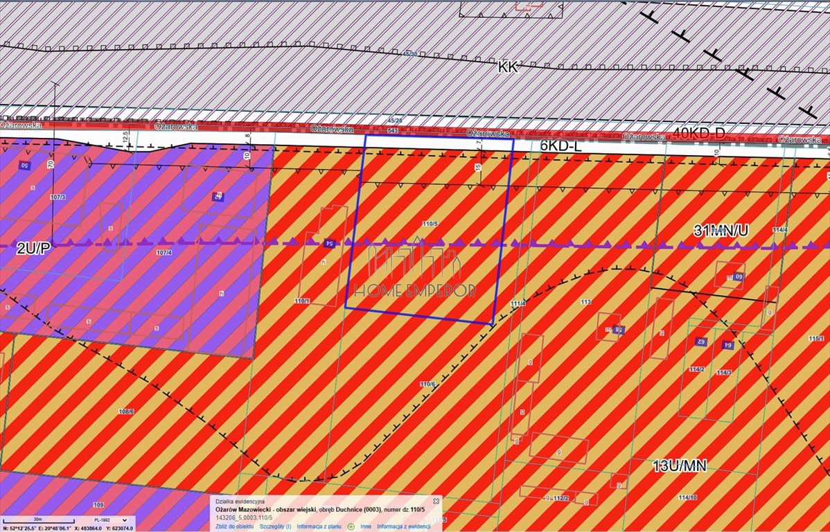 Działka komercyjna na sprzedaż Duchnice, Ożarowska  4 973m2 Foto 1
