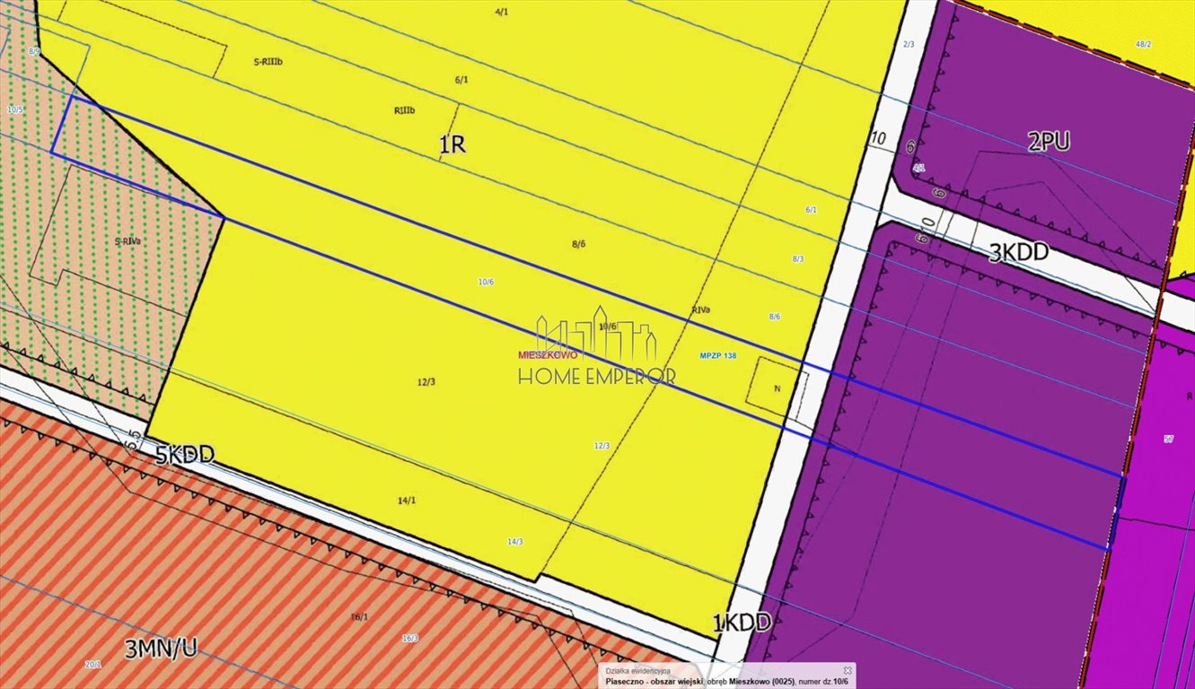 Na sprzedaż działka 8 000 m² z możliwością zabudowy i usług Mieszkowo, Malinowa  7 995m2 Foto 1