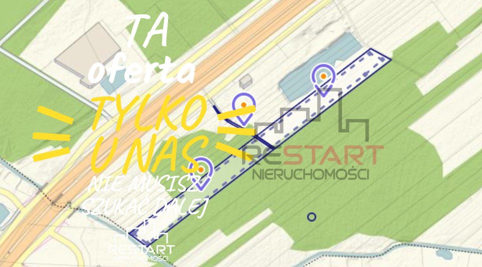 Działka inwestycyjna 23 300 m2 przy S8 z MPZP i dużym potencjałem Siestrzeń  23 300m2 Foto 1