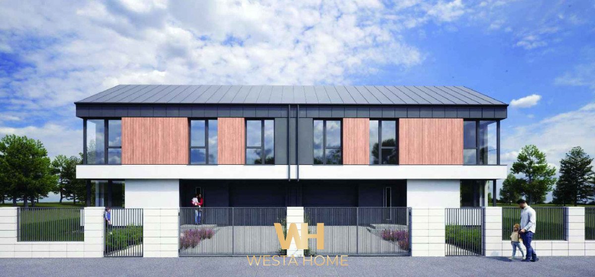 Nowoczesny bliźniak 118 m² z garażem i dużą działką Łajski, Fabryczna  118m2 Foto 1