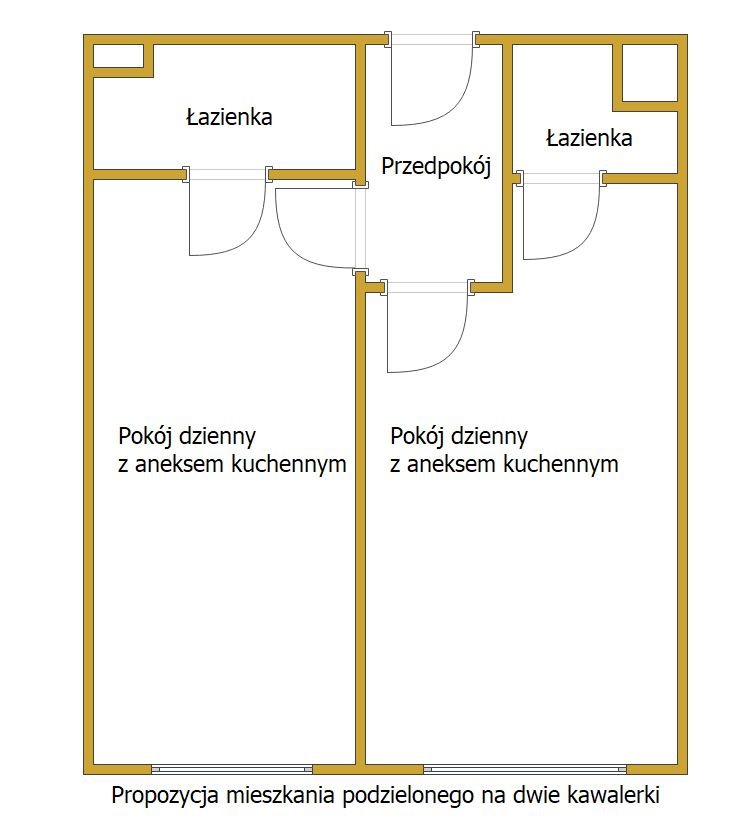 Mieszkanie dwupokojowe na sprzedaż Lublin, Śródmieście  46m2 Foto 5