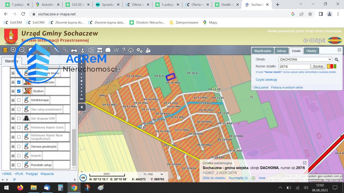 Działka budowlana 1464 m² w Dachowej – idealna pod dom Dachowa  1 464m2 Foto 1
