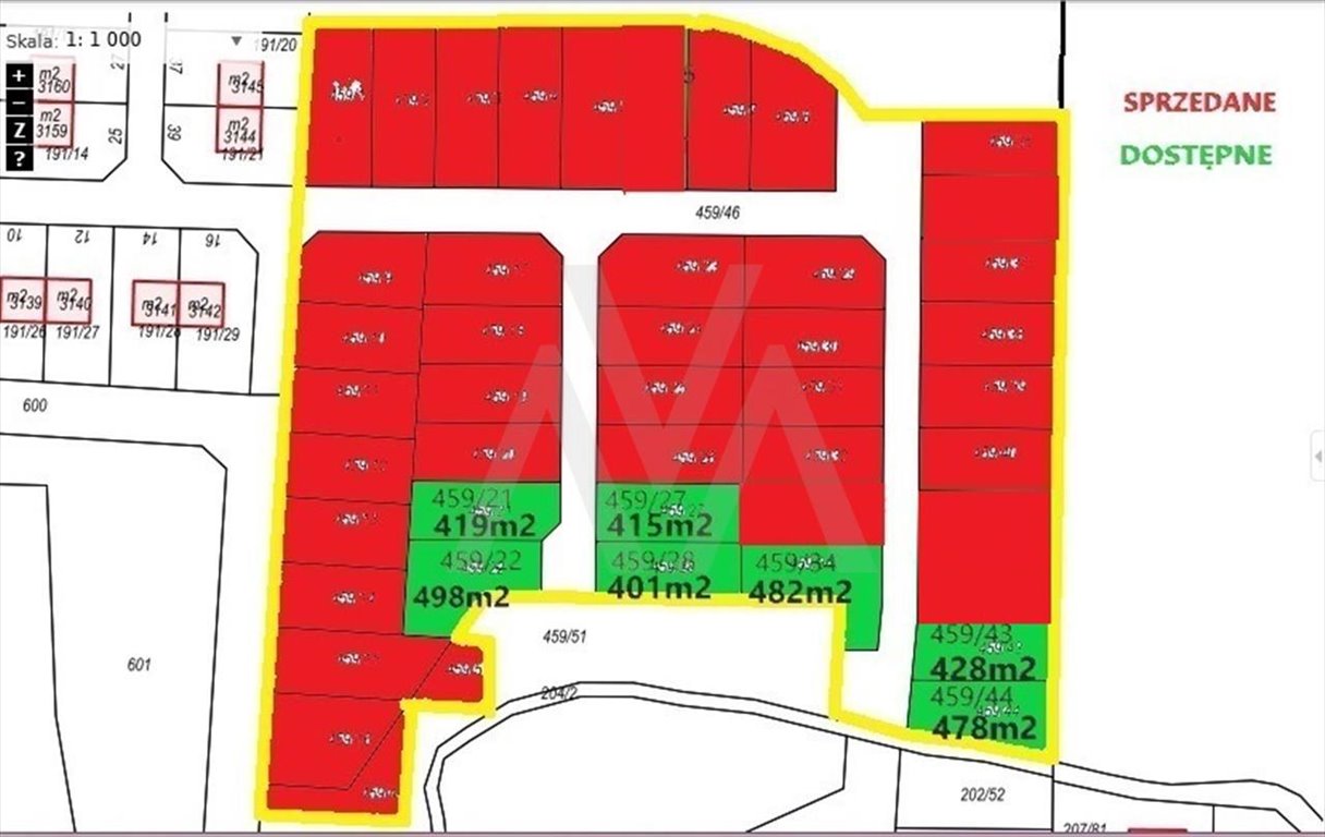 Działka budowlana na sprzedaż Banino, GRYFITÓW  428m2 Foto 5