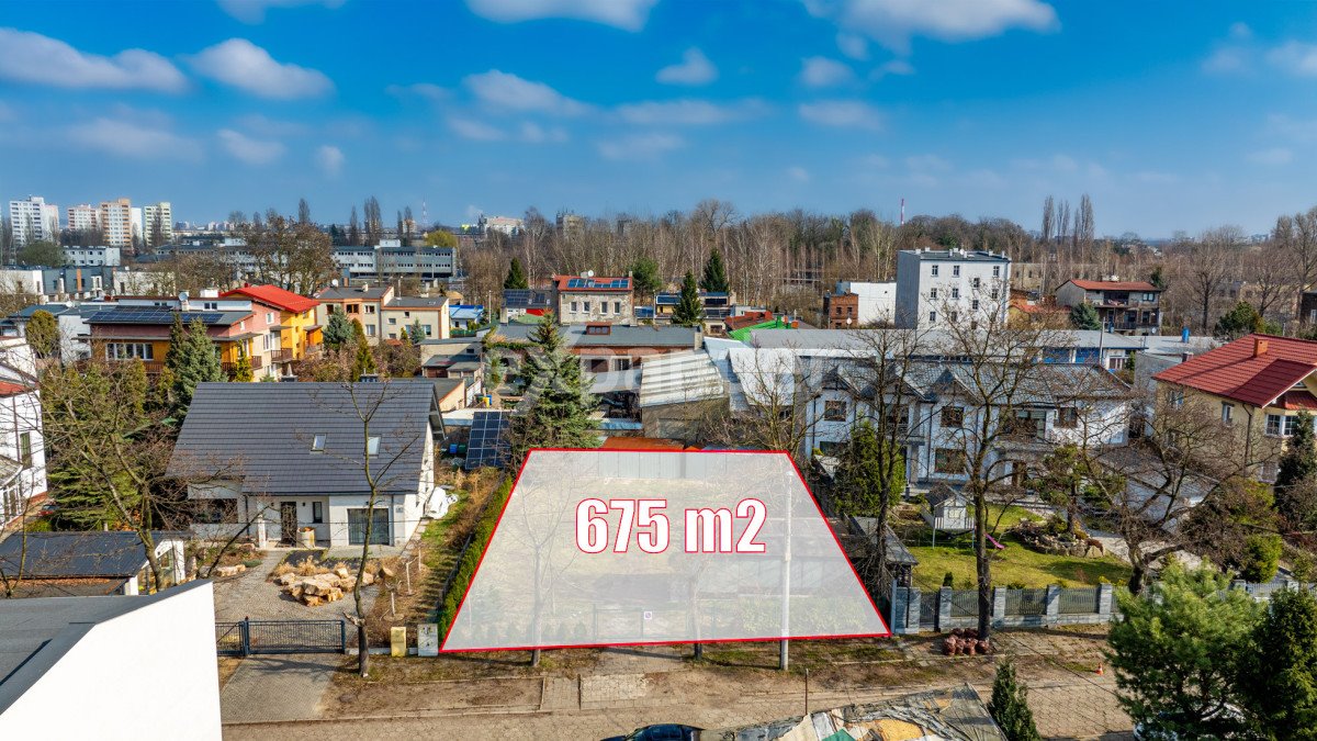 Działka budowlana z koncepcją i mediami, 675 m2, Sosnowiec Sosnowiec, Kazimierza Promyka  675m2 Foto 1