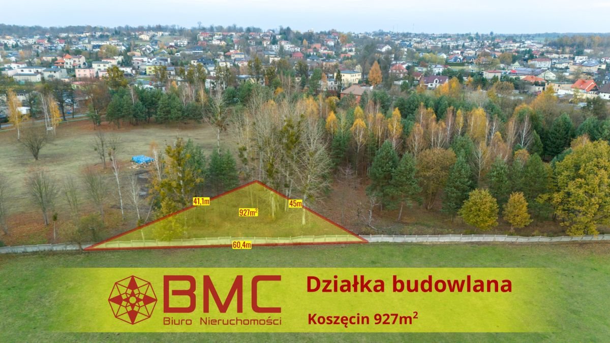 Działka budowlana na sprzedaż Koszęcin, Słowików  927m2 Foto 1