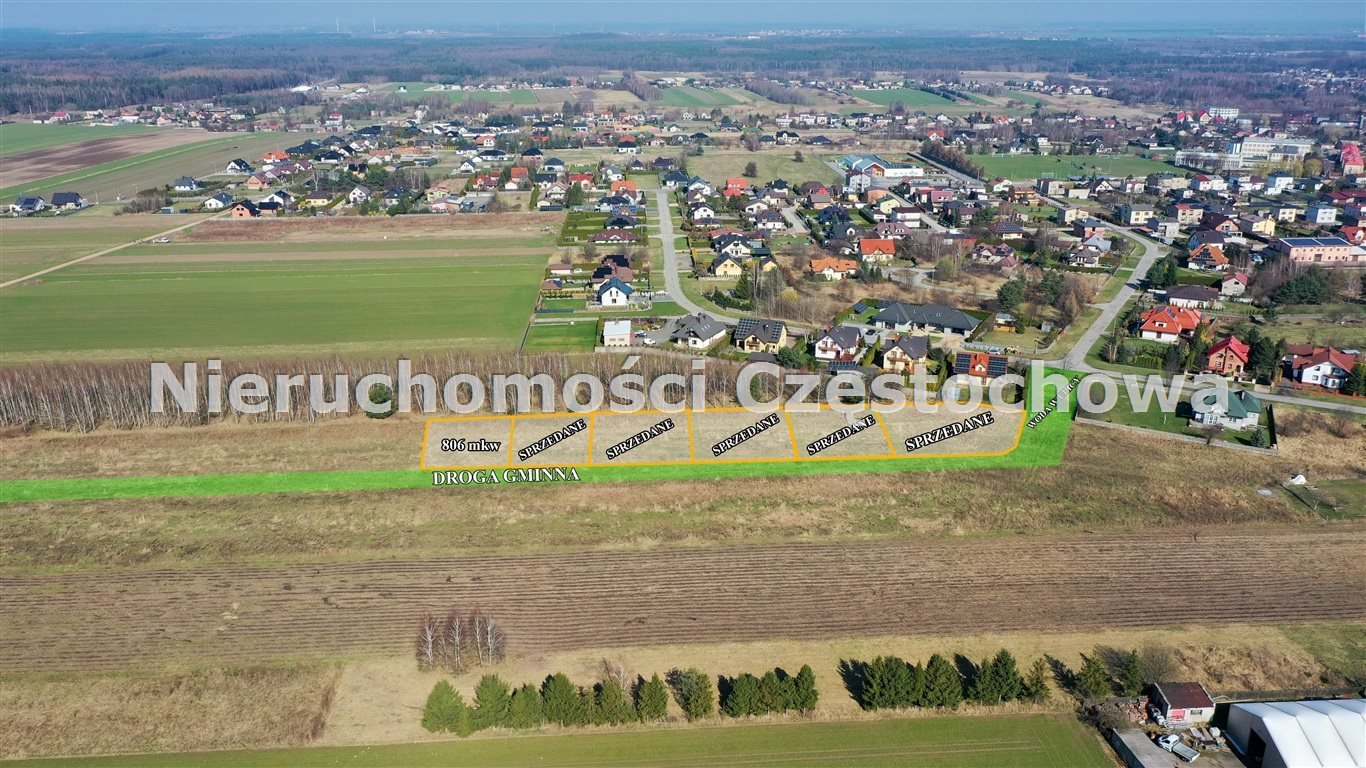 Działka budowlana na sprzedaż Wręczyca Wielka  806m2 Foto 1