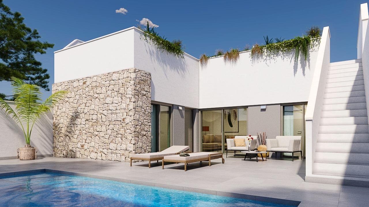 Zapraszam do obejrzenia nowoczesnych domów 71 m² w Pilar de la Horadada Hiszpania, Costa Blanca, Costa Blanca  71m2 Foto 1
