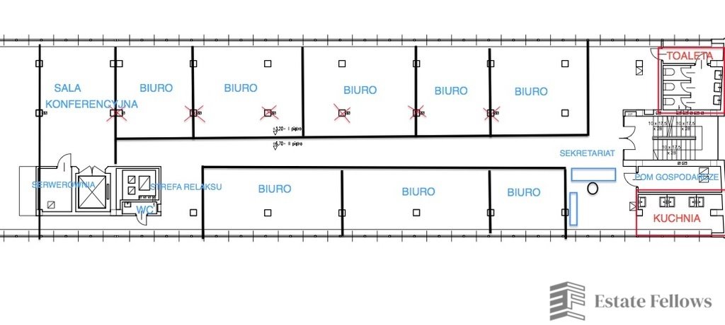 Przestrzeń biurowa 380 m2 z salą konferencyjną i relaksem Kraków, Wadowicka  380m2 Foto 1