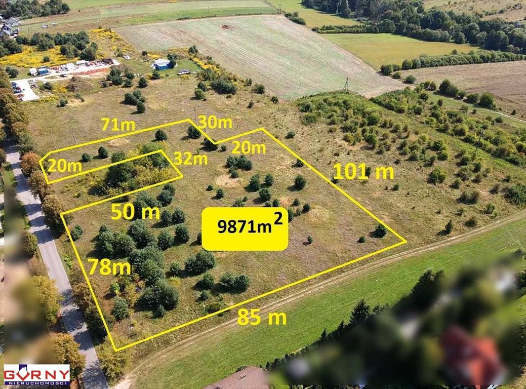 Działka inwestycyjna 9 871 m² w Sulejowie z planem zagospodarowania Sulejów, Podklasztorze  9 871m2 Foto 1