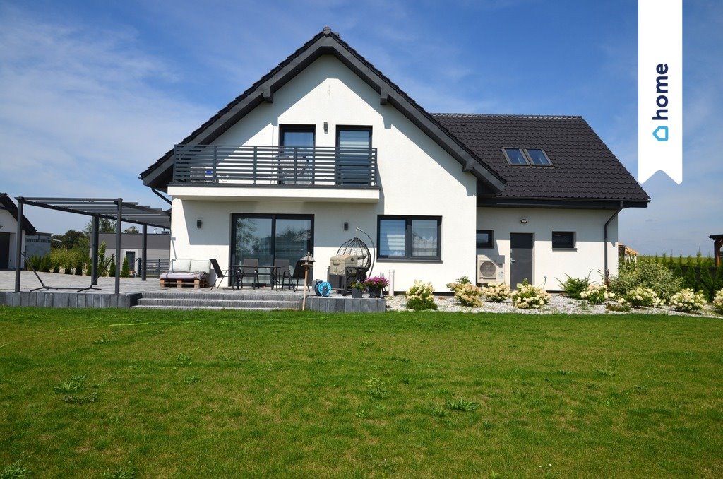 Nowoczesny dom 255 m² w Dąbrówce Nowej (kominek, smart home) Dąbrówka Nowa  255m2 Foto 1