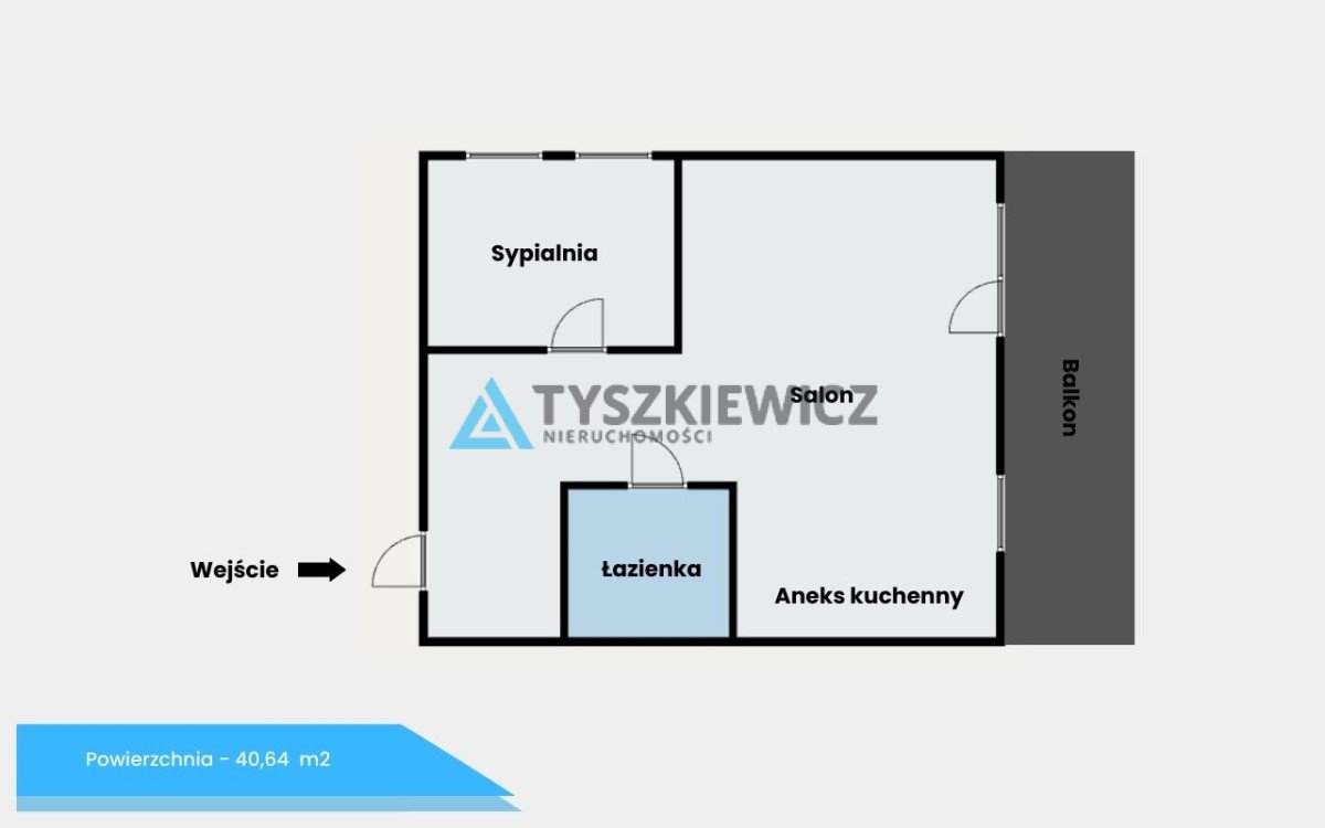 Mieszkanie dwupokojowe na sprzedaż Rumia, Husarska  41m2 Foto 4