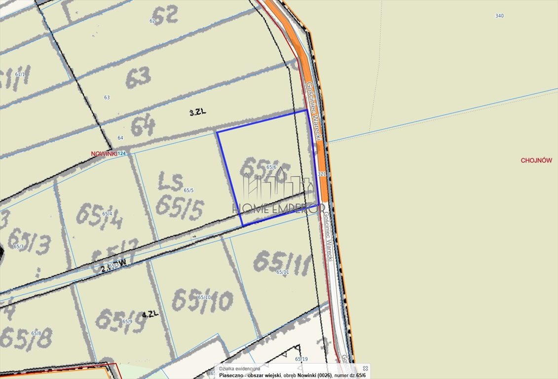 Działka leśna na sprzedaż Nowinki, Gościniec Warecki  2 200m2 Foto 1