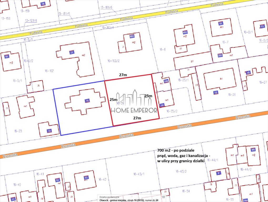 Działka budowlana na sprzedaż Otwock, Rycerska  700m2 Foto 1