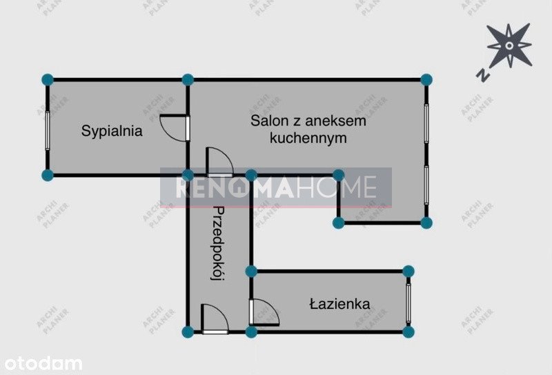 Mieszkanie dwupokojowe na sprzedaż Wrocław, Biskupin, Boczna ul. Karola Olszewskiego  37m2 Foto 7