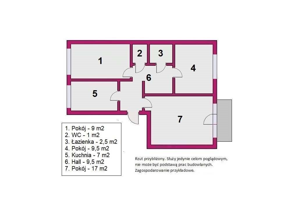 Mieszkanie trzypokojowe na sprzedaż Łódź, Chojny, Chojny, Jacka Malczewskiego  55m2 Foto 1