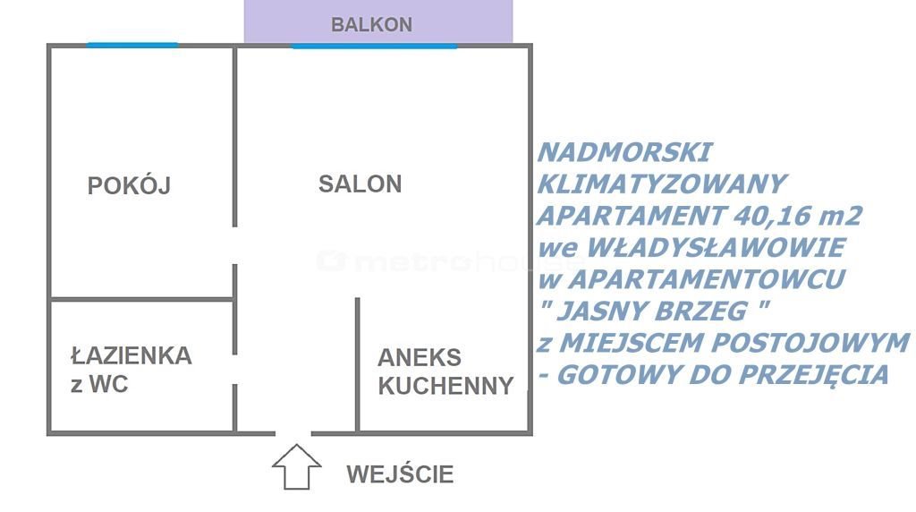 Mieszkanie dwupokojowe na sprzedaż Władysławowo, Żeromskiego  40m2 Foto 10