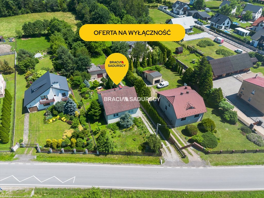 Na sprzedaż działka z domem 132 m², garażem i warsztatem Rzozów, Długa  8 700m2 Foto 1