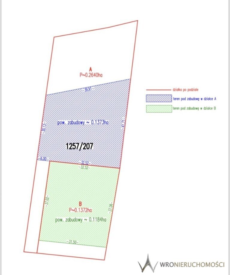 Działka usługowa 1372 m² z mediami i dużym potencjałem Chrząstowice  1 400m2 Foto 1