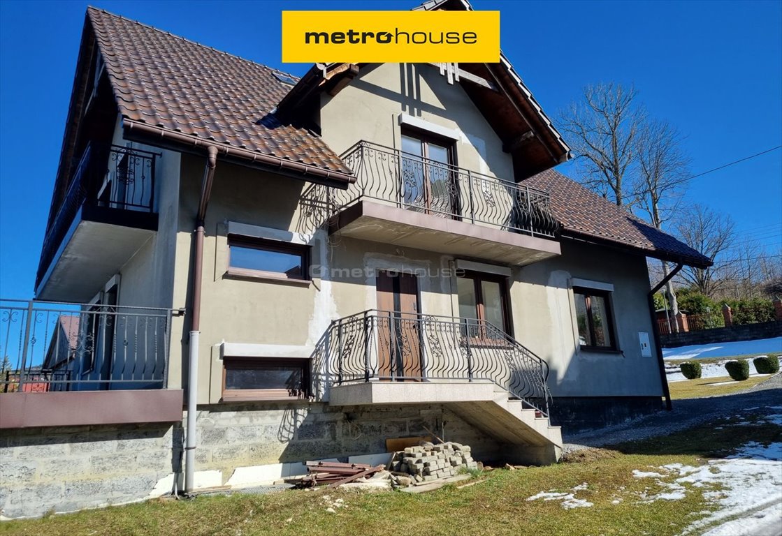 Nowoczesny dom 156 m2 z panoramicznymi balkonami i fotowoltaiką Krzeszów  156m2 Foto 1