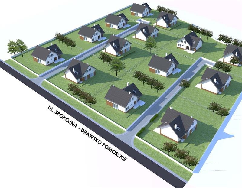 Duża działka inwestycyjna 1,4 ha pod zabudowę domów Drawsko Pomorskie, Spokojna  14 031m2 Foto 1