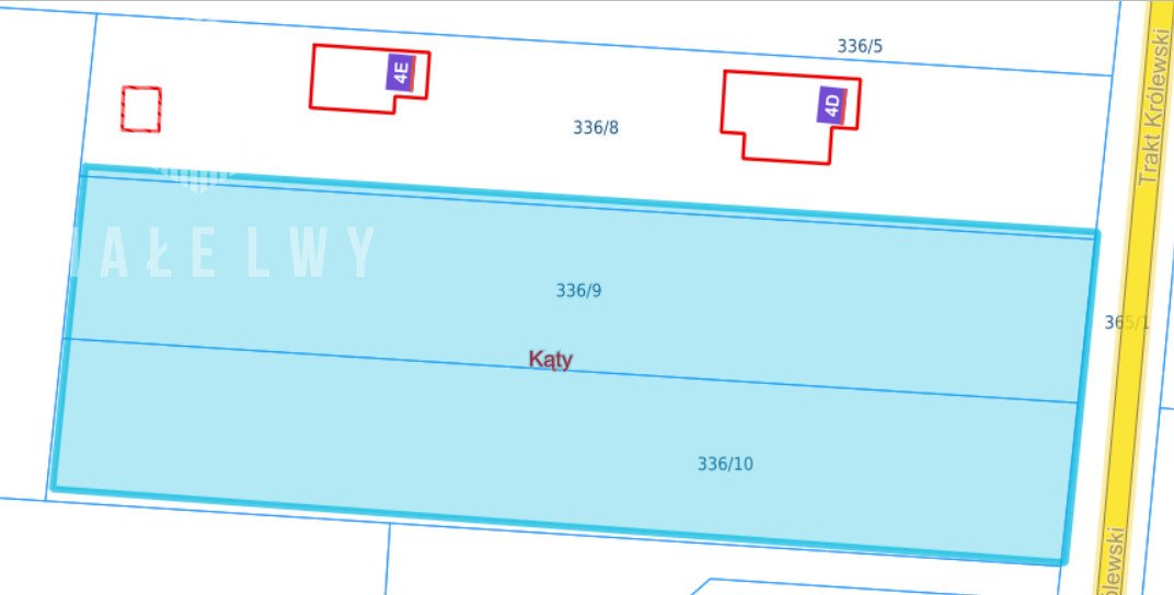 Działka budowlana na sprzedaż Kąty, Trakt Królewski  6 800m2 Foto 4