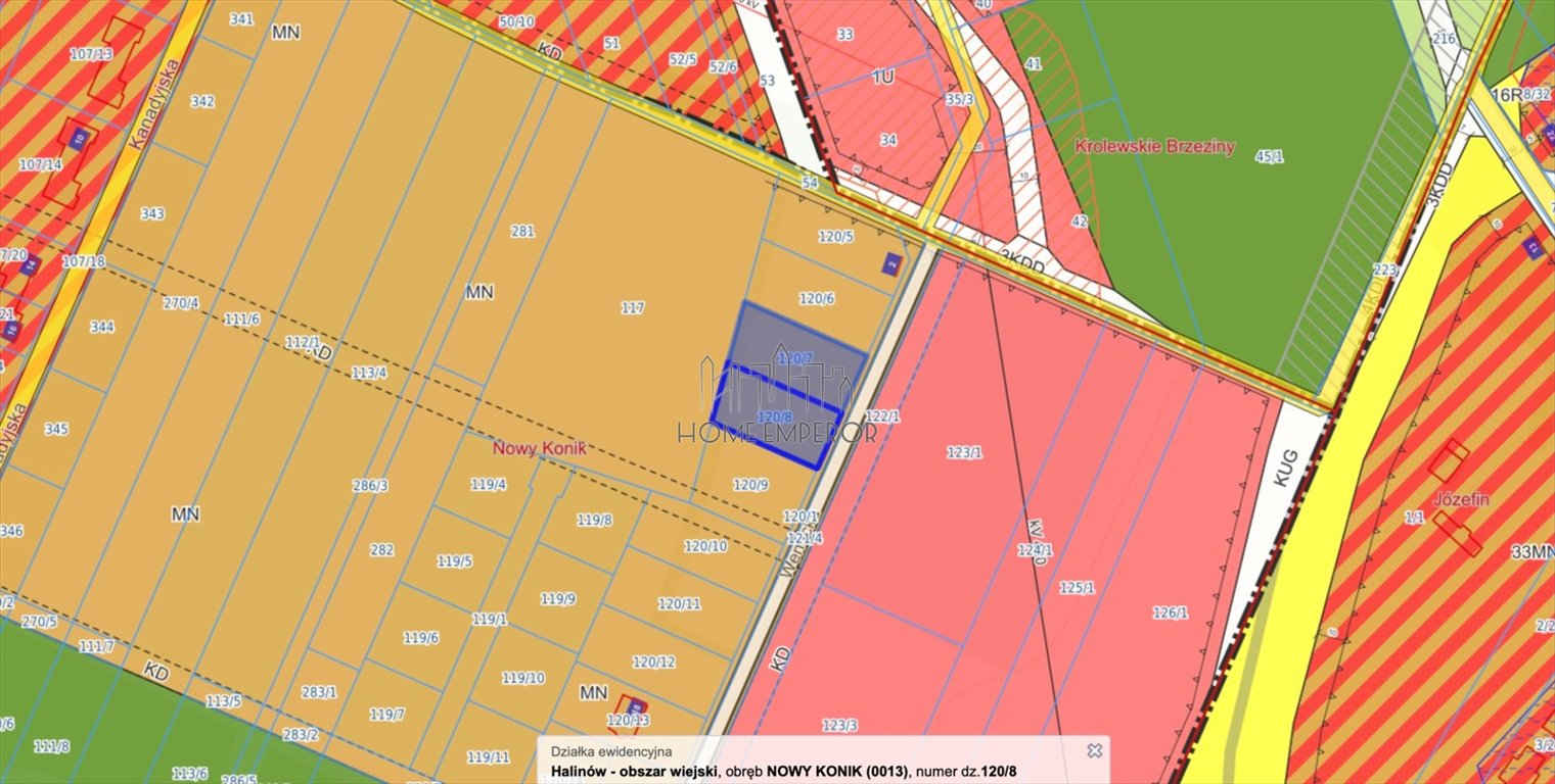 Działka budowlana na sprzedaż Nowy Konik, Wenecka  1 000m2 Foto 1