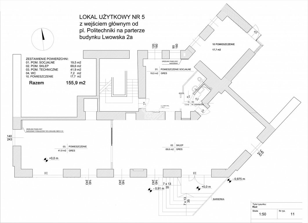 Lokal użytkowy na sprzedaż Warszawa, Lwowska  156m2 Foto 2