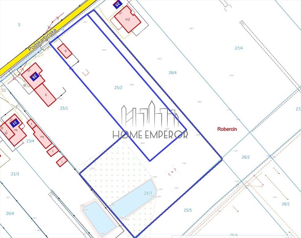 Działka przemysłowo-handlowa na sprzedaż Robercin, Podskarbińska  6 600m2 Foto 3