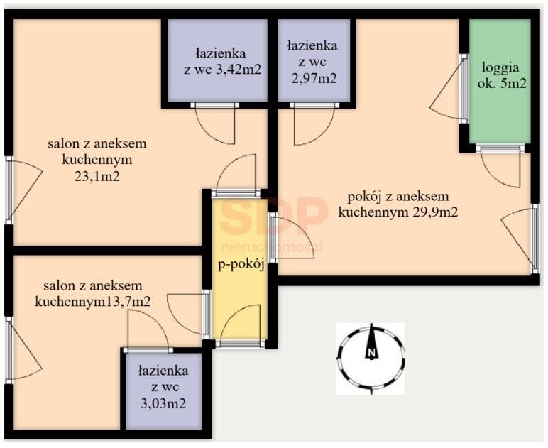 Mieszkanie trzypokojowe na sprzedaż Wrocław, Śródmieście, Nadodrze, Kępa Mieszczańska  76m2 Foto 2