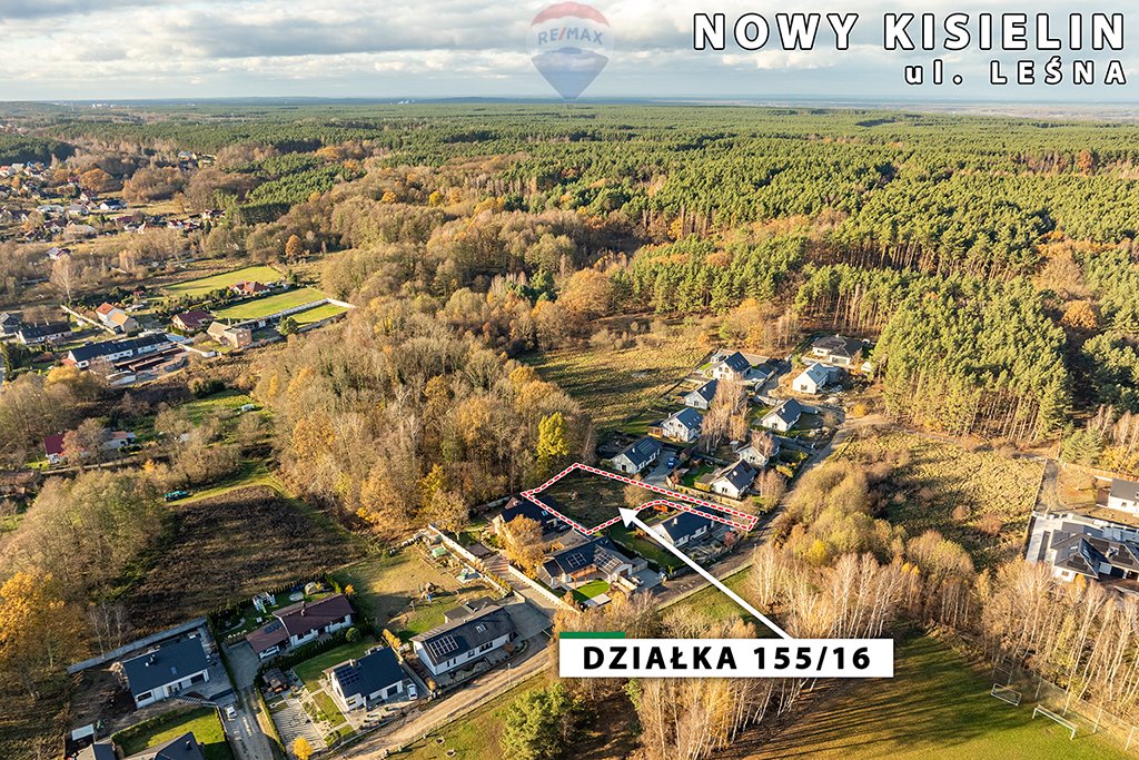 Działka budowlana na sprzedaż Zielona Góra, Nowy Kisielin, Nowy Kisielin-Leśna  990m2 Foto 11