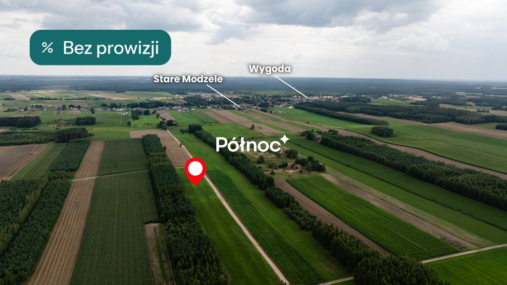 Sprzedam działkę 1438 m² w Starych Modzelach z warunkami zabudowy Stare Modzele  1 438m2 Foto 1