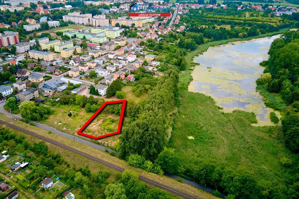 Działka budowlana nad jeziorem, 1606 m², Złotów Złotów  1 606m2 Foto 1